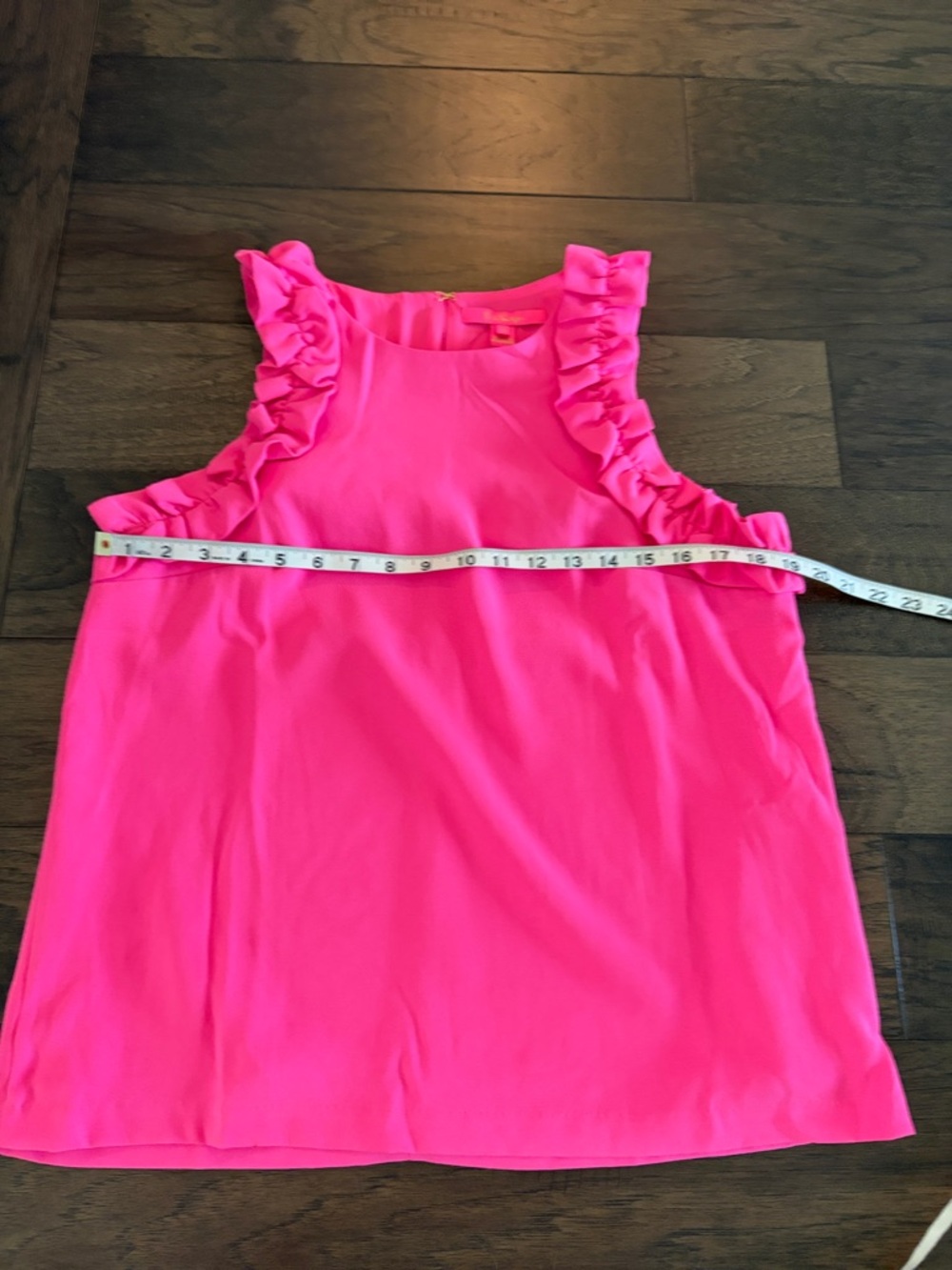 New With Tags Lilly Pulitzer Kailee Ruffle Sleeveless Too Sz M - Picture 6 of 8
